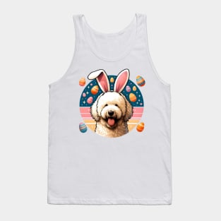 Komondor Enjoys Easter with Bunny Ears Delight Tank Top